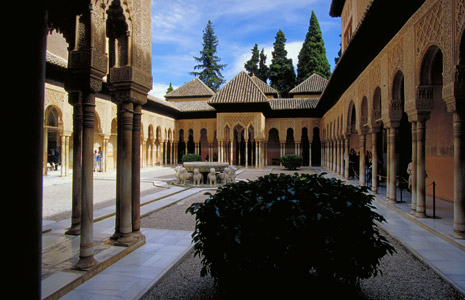Courtyard in the Alhambra - Granada, Spain