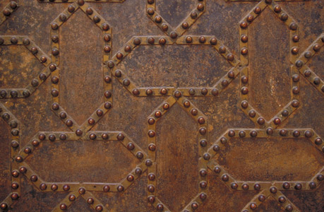 Metal door in the Alhambra