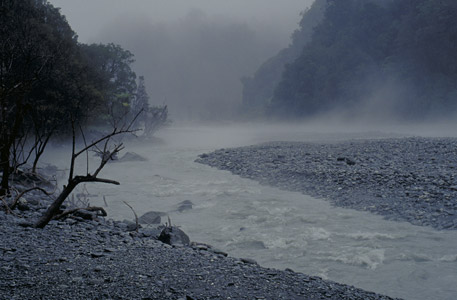 Glacial melt river, south island of New Zealand