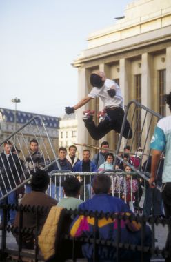 Skater at the Trocadero, Paris