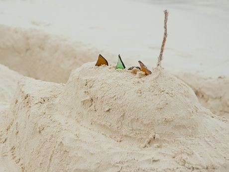 Detail of our massive sand castle